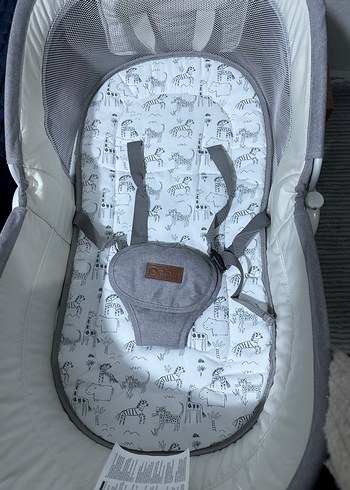 Gri 3 Kademe Sırt Ayarlı Bebek Beşiği - Görsel 4