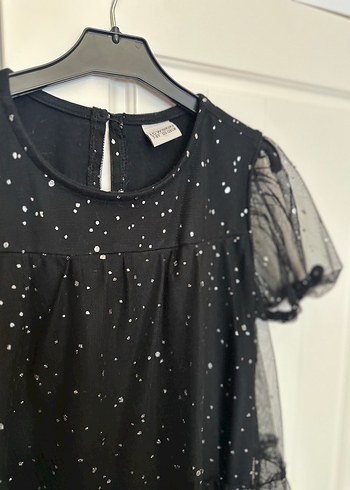 Siyah tül, zarif elbise - Görsel 2