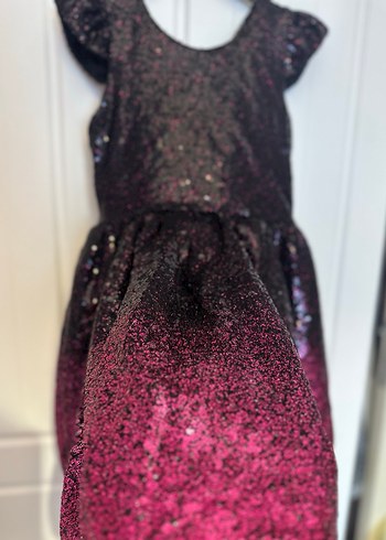 Kız Çocuk Parlak Elbise - Görsel 2