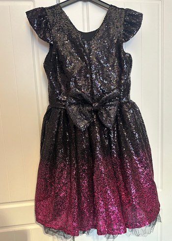 Kız Çocuk Parlak Elbise - Görsel 3