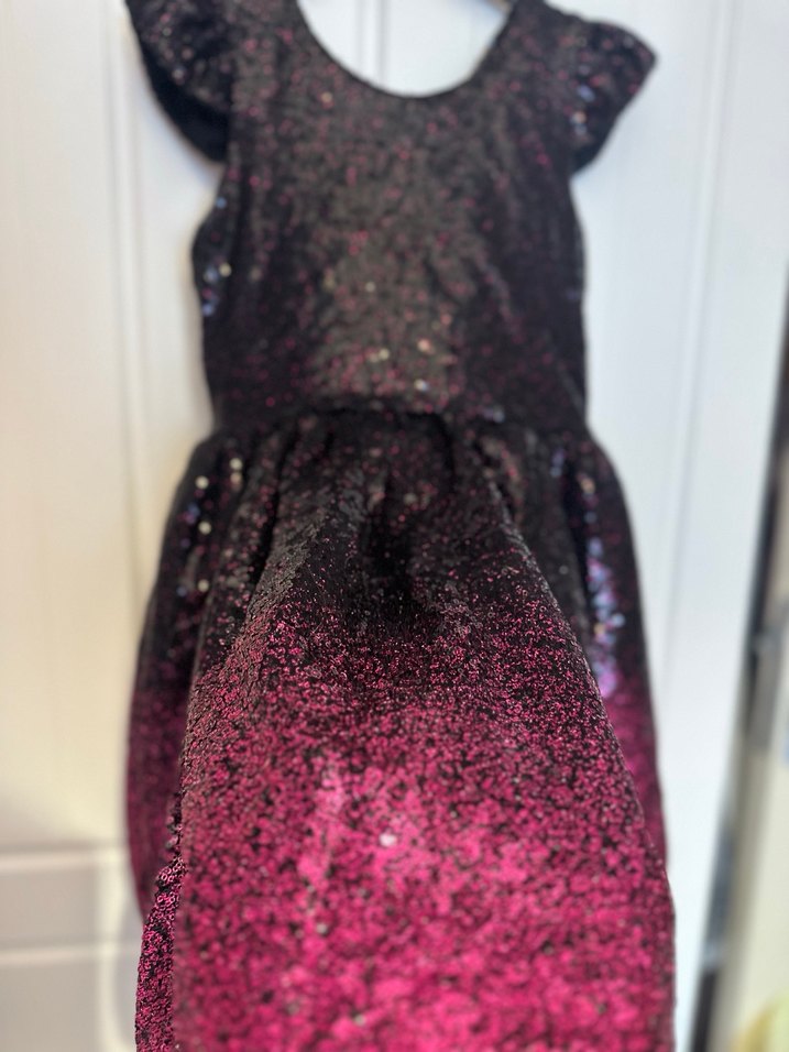 Kız Çocuk Parlak Elbise - Görsel 2