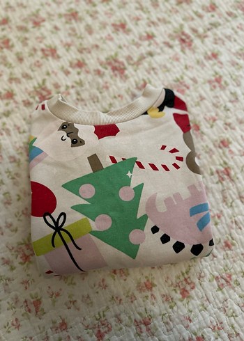 Kız Çocuk Çok Renkli Baskılı Sweatshirt - Görsel 2