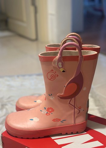 Kız Çocuk Flamingo Desenli yağmur Çizmesi - Görsel 2