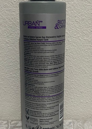 Urban Care Biotin & Kafein Saç Tonik Spreyi - Görsel 3