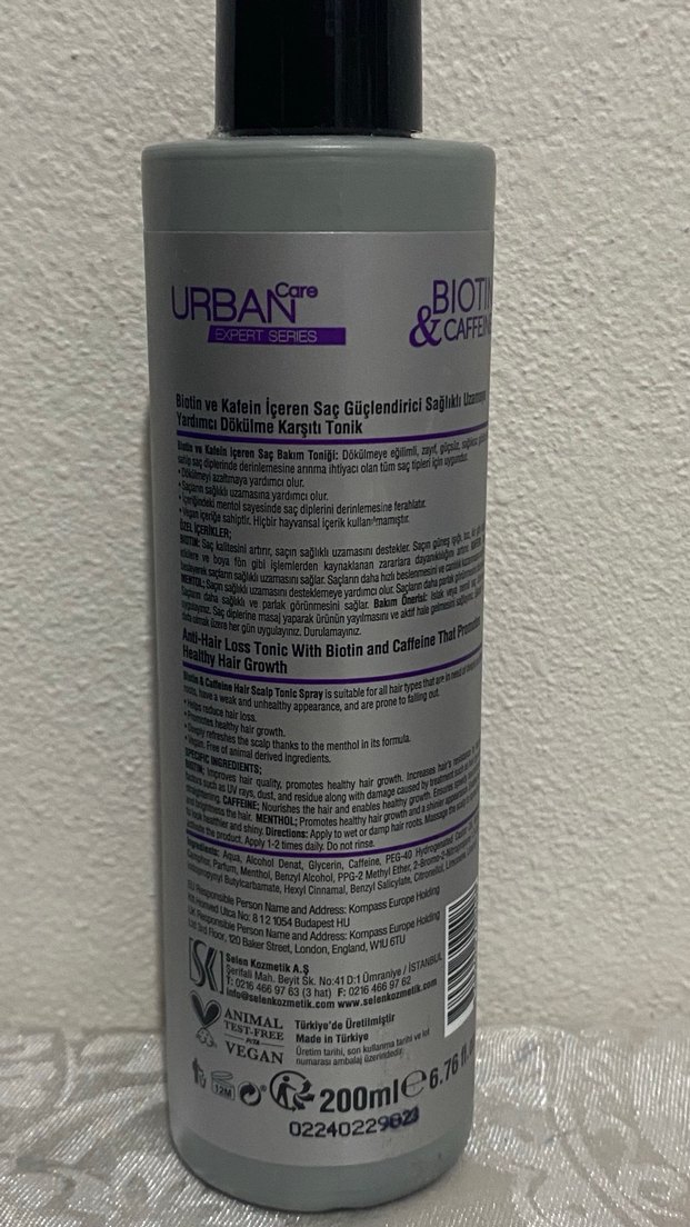 Urban Care Biotin & Kafein Saç Tonik Spreyi - Görsel 3