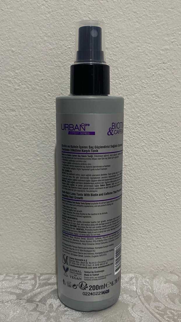 Urban Care Biotin & Kafein Saç Tonik Spreyi - Görsel 2