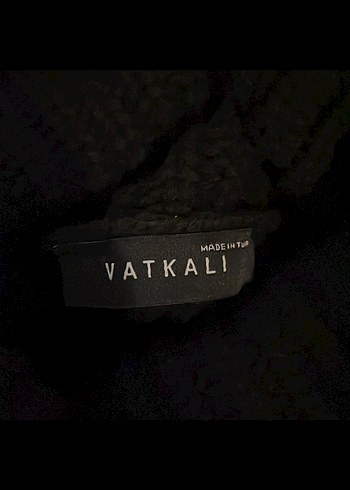 Siyah Kadın Boğazlı Uzun Kollu Triko Kazak - Görsel 2