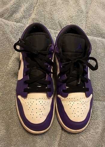 Mor Siyah Nike Jordan Unisex Orj adlır Ayakkabı - Görsel 3