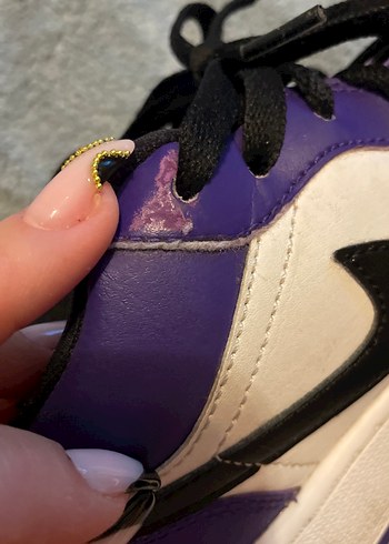 Mor Siyah Nike Jordan Unisex Orj adlır Ayakkabı - Görsel 8