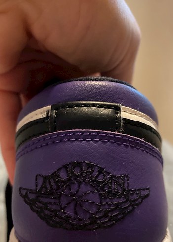 Mor Siyah Nike Jordan Unisex Orj adlır Ayakkabı - Görsel 6