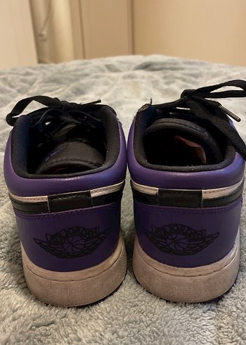 Mor Siyah Nike Jordan Unisex Orj adlır Ayakkabı - Görsel 4