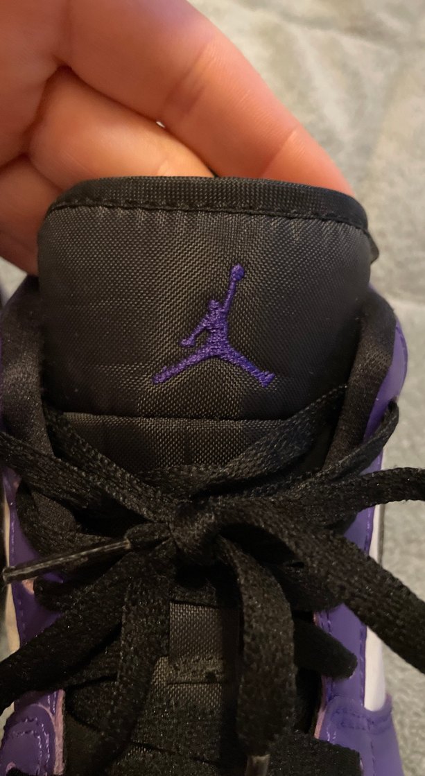 Mor Siyah Nike Jordan Unisex Orj adlır Ayakkabı - Görsel 2