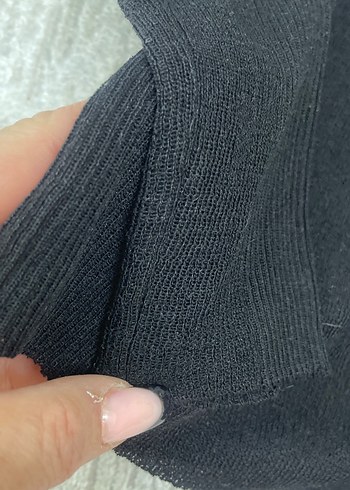 Siyah Kadın Triko Kayık Yaka Kazak - Görsel 3