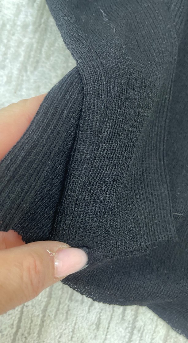 Siyah Kadın Triko Kayık Yaka Kazak - Görsel 3