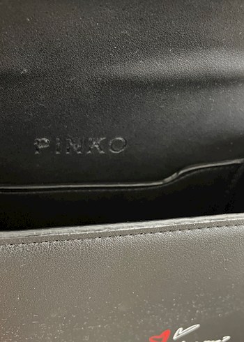 Zincir Detaylı Siyah Deri Pinko Çanta - Görsel 4