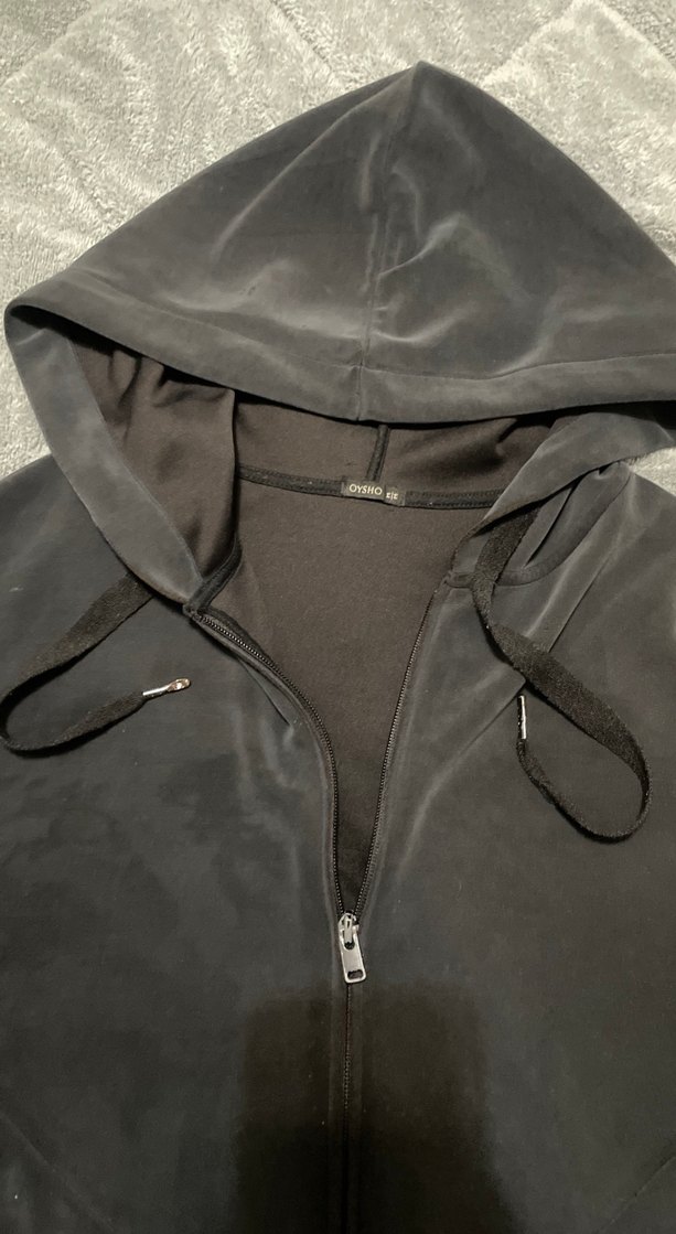 Kapüşonlu Fermuarlı OYSHO  Kadın Sweatshirt 
S M Uyumlu - Görsel 2