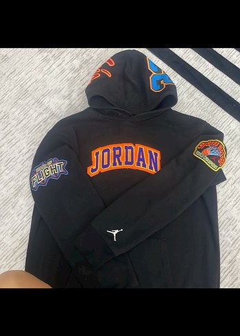 Jordan Nakışlı Siyah Erkek Çocuk Eşofman Takımı 13/14 Yaş - Görsel 2