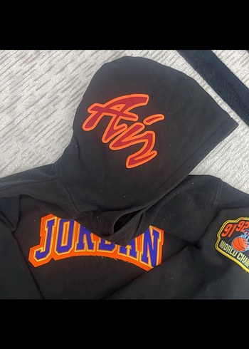 Jordan Nakışlı Siyah Erkek Çocuk Eşofman Takımı 13/14 Yaş - Görsel 4