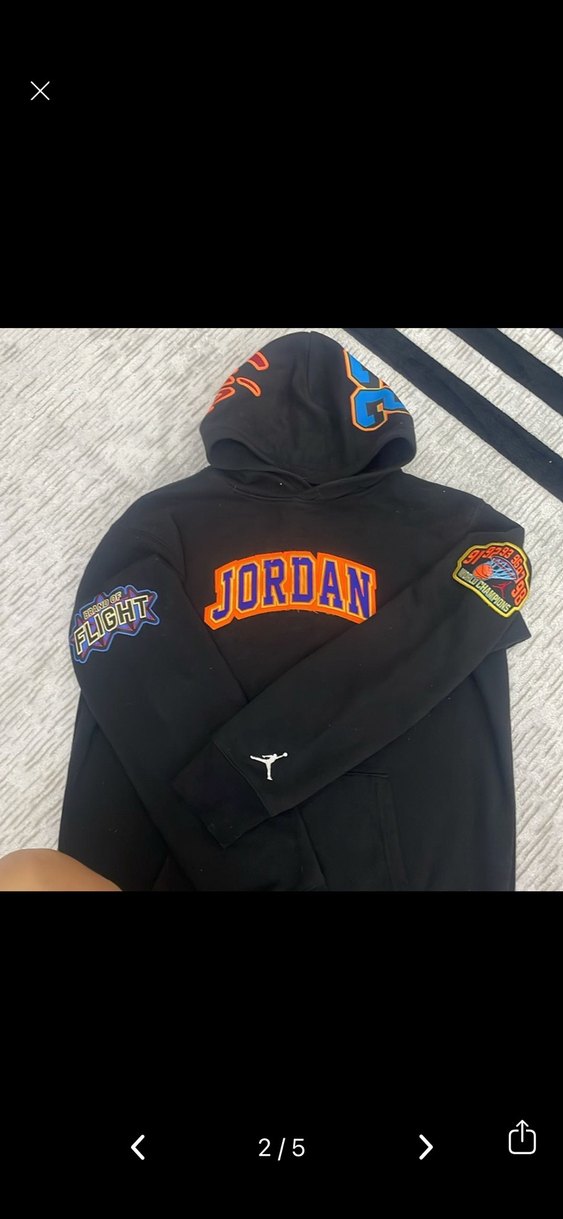 Jordan Nakışlı Siyah Erkek Çocuk Eşofman Takımı 13/14 Yaş - Görsel 2