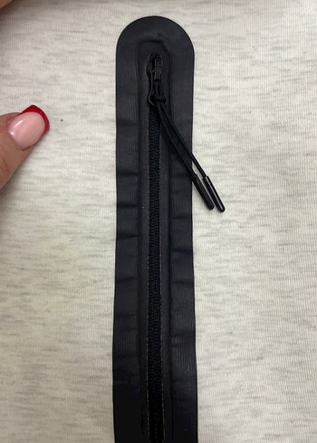 Gri Fermuarlı Nİke Sweatshirt - Görsel 5