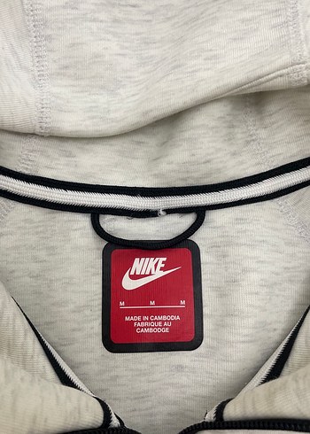 Gri Fermuarlı Nİke Sweatshirt - Görsel 3