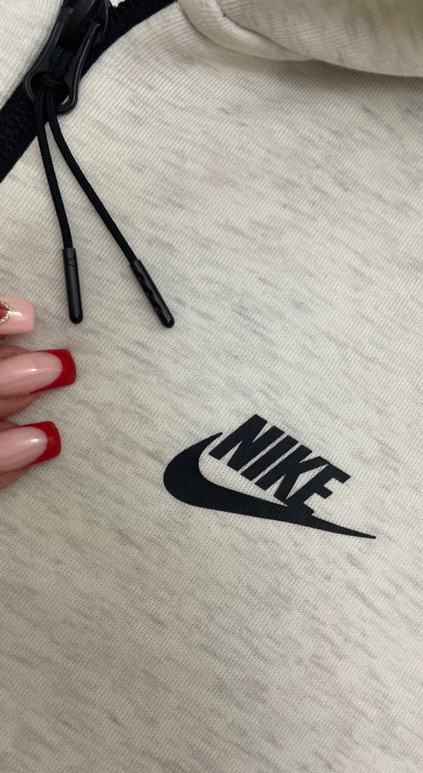 Gri Fermuarlı Nİke Sweatshirt - Görsel 4