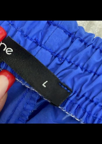 Kadın Gri ve Mavi Rahat Eşofman Altı - Görsel 4