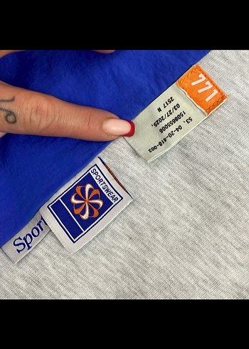 Kadın Gri ve Mavi Rahat Eşofman Altı - Görsel 2