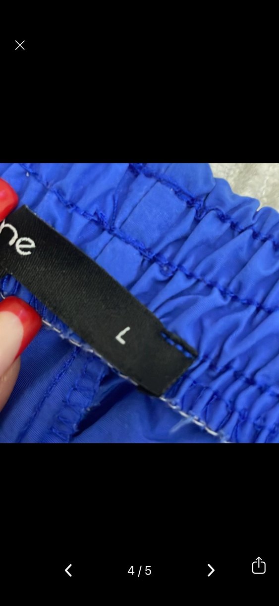 Kadın Gri ve Mavi Rahat Eşofman Altı - Görsel 4