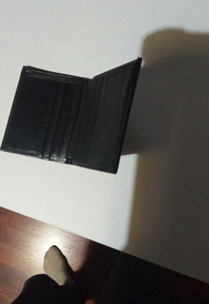 Siyah Minimalist Erkek Cüzdanı - Görsel 2