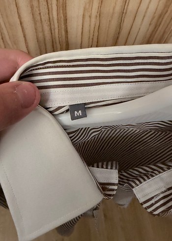 Gri Çizgili Erkek Regular Fit Gömlek - Görsel 7