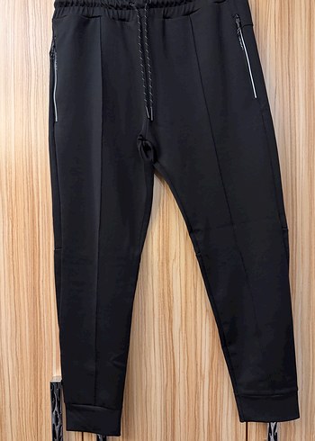 Siyah Fermuarlı Erkek  Eşofman - Görsel 2