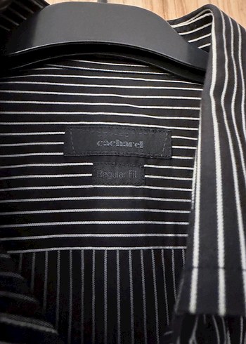 Siyah Çizgili Erkek Uzun Kollu Gömlek - Görsel 6