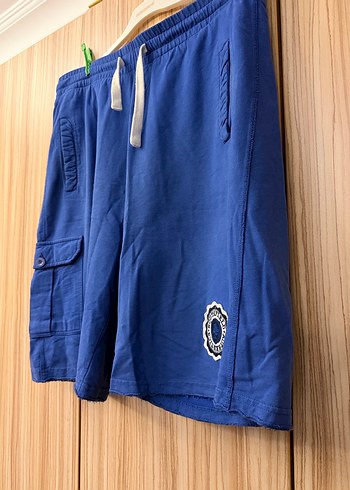 Mavi Rahat Kesim Erkek Şort - Görsel 3