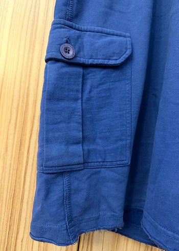 Mavi Rahat Kesim Erkek Şort - Görsel 4