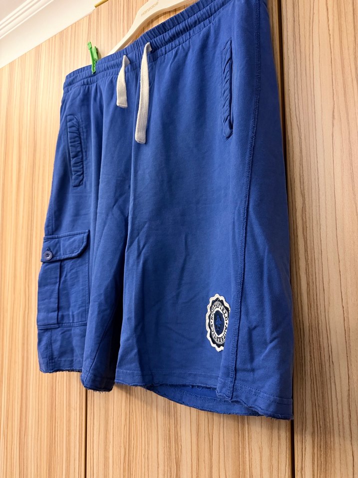 Mavi Rahat Kesim Erkek Şort - Görsel 3