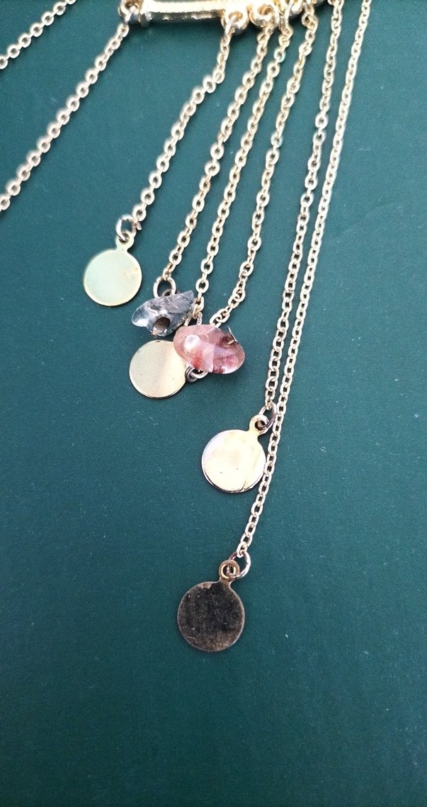 Mor Zincir Detaylı Bohem Kadın Küpesi - Görsel 2