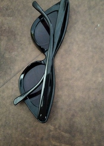 Şeffaf Siyah Retro Gotik Kadın Güneş Gözlüğü - Görsel 3