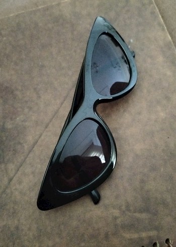 Şeffaf Siyah Retro Gotik Kadın Güneş Gözlüğü - Görsel 2