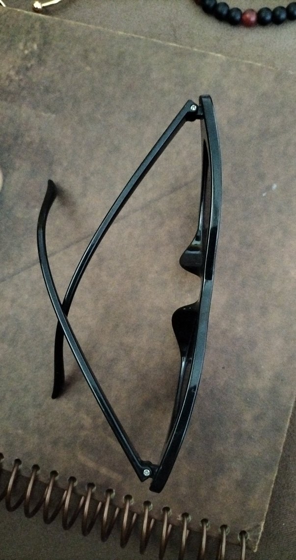 Şeffaf Siyah Retro Gotik Kadın Güneş Gözlüğü - Görsel 4