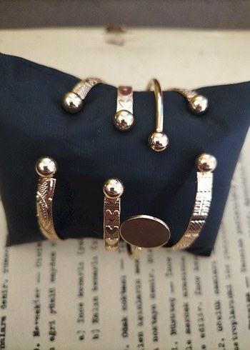 Altın Renkli Bohem Kadın Bileklik Seti - Görsel 2