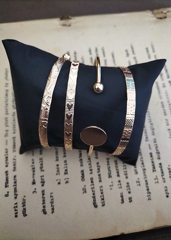 Altın Renkli Bohem Kadın Bileklik Seti - Görsel 3