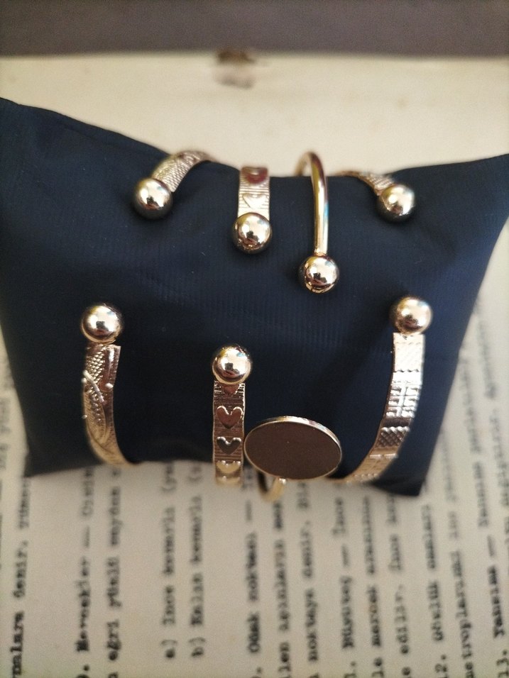 Altın Renkli Bohem Kadın Bileklik Seti - Görsel 2