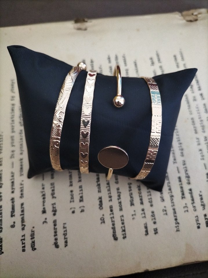 Altın Renkli Bohem Kadın Bileklik Seti - Görsel 3