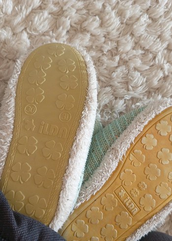 Nakışlı Bohem Kız Çocuk Ev Terliği - Görsel 4