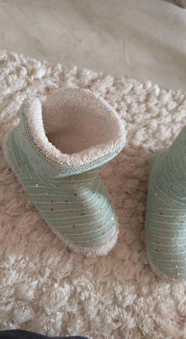 Nakışlı Bohem Kız Çocuk Ev Terliği - Görsel 2