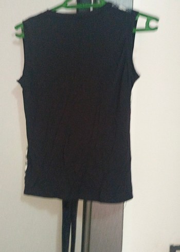 Kemerli V Yaka Ekose Desenli Kadın Yelek - Görsel 4