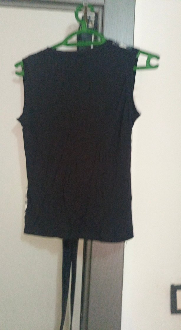 Kemerli V Yaka Ekose Desenli Kadın Yelek - Görsel 4