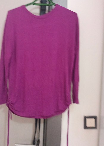 Mor Uzun Kollu Hamile Bluzu - Görsel 4