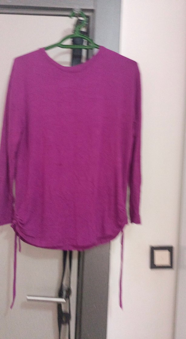 Mor Uzun Kollu Hamile Bluzu - Görsel 4